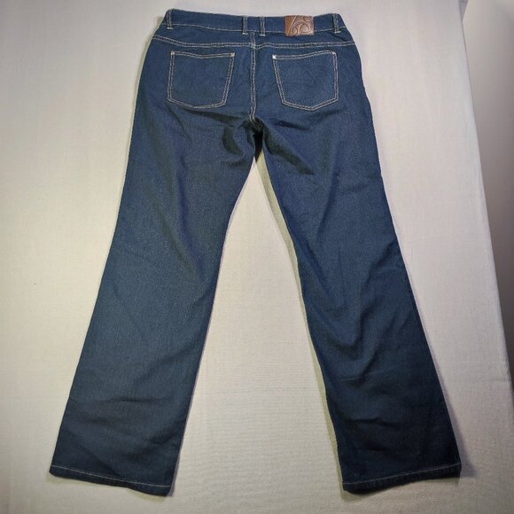 Jockey Person to person jeans women's size 16 ink blue boot cut - Picture 3 of 12